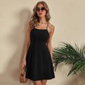 Amazon  spring/summer sexy cami backless tie-up versatile dress - chic summer dress for petite figures
