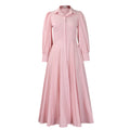 D570  cross-border fashion:  new european and american style elegant long-sleeve shirt dress