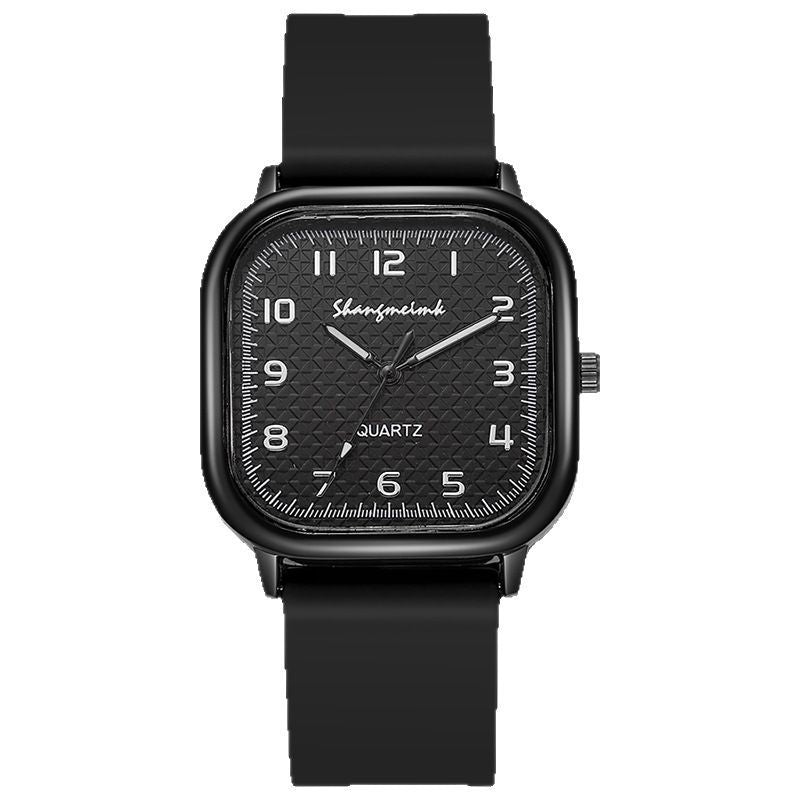 square alloy case silicone strap vintage style women's new quartz watch women's factory direct sales wholesale