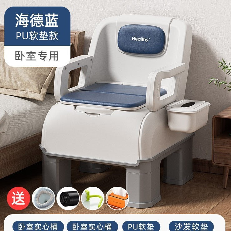 Bedside bedroom potty adult elderly toilet mobile horse room toilet chair bucket household pregnant women the elderly