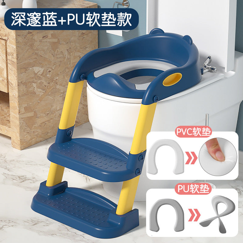 Kids toilet toilet stair type boy girl baby ladder foldable rack cover toilet seat child for home
