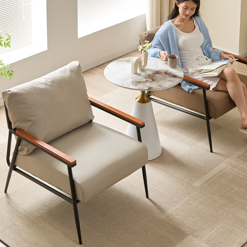 Accessible luxury normcorecasual single sofa chair coffee billiard hall living room bedroom balcony hotel reception visitor chair
