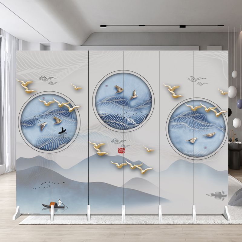 Minimalist screen partition for living room, beauty salon, office, room, home, entryway – folding and mobile