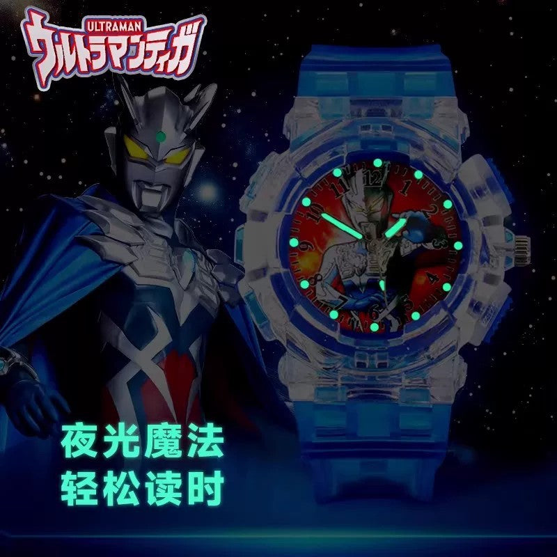 Ultraman hero kids' toy luminous watch - durable, waterproof, perfect back-to-school gift for kindergarten boys and girls - electronic watch