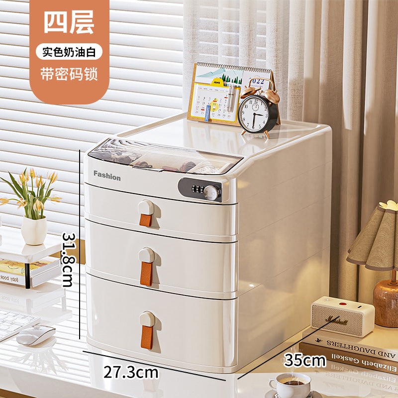 Xinle drawer type desktop password cabinet bedroom valuables storage box storage privacy document storage cabinet