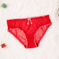zodiac year mesh sexy women's panties lace breathable transparent comfortable low-rise briefs