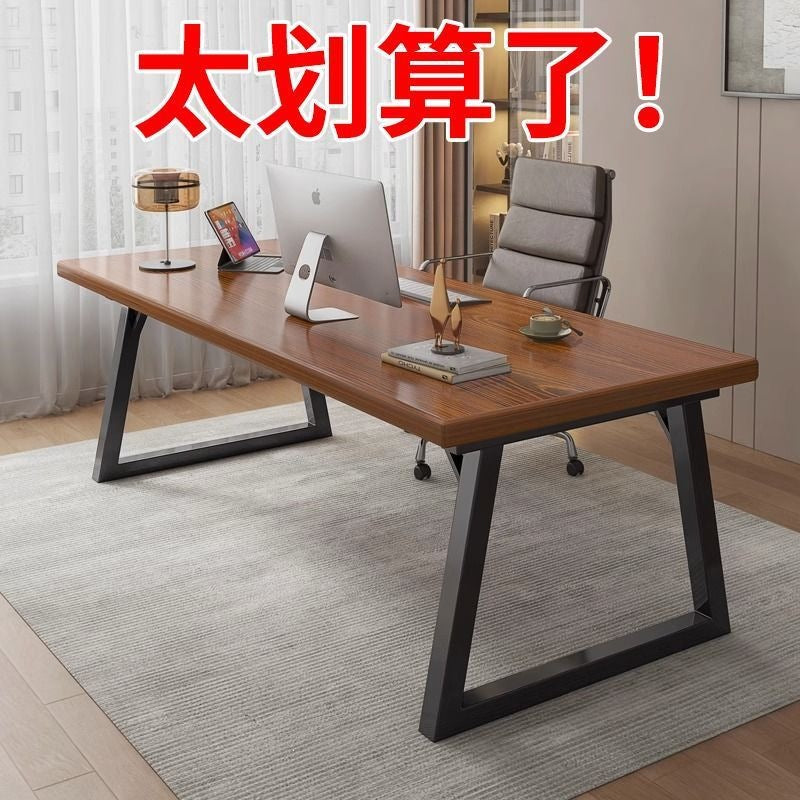 Minimalist office desk modern computer desk desktop double long table gaming desk student desk calligraphy study table