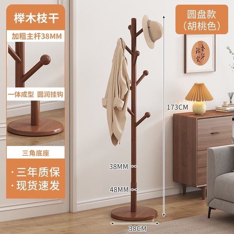 Foldable solid wood clothes rack - freestanding wardrobe for bedroom, living room, and home use - clothes storage, coat rack, and drying rack for rooms