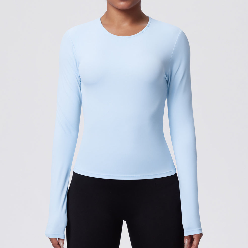 New casual sporty t-shirt - slim fit, quick-dry, breathable yoga top for women - perfect for running, training, and fitness