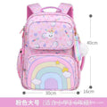 New children's backpack, grades 1-3-6, girls' princess style, lightweight rainbow elementary school bag - wholesale
