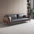 Office reception sofa set - modern minimalist sofa, coffee table, and three-seater suite for business reception areas