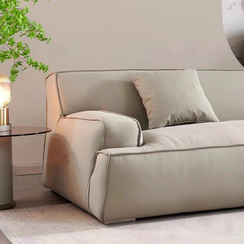 Damask genuine leather sofa italian retro sofa living room designer straight row four-seater set