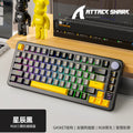Attack shark x85pro tri-mode rgb bluetooth wireless illuminated customizable hot-swappable mechanical keyboard with display