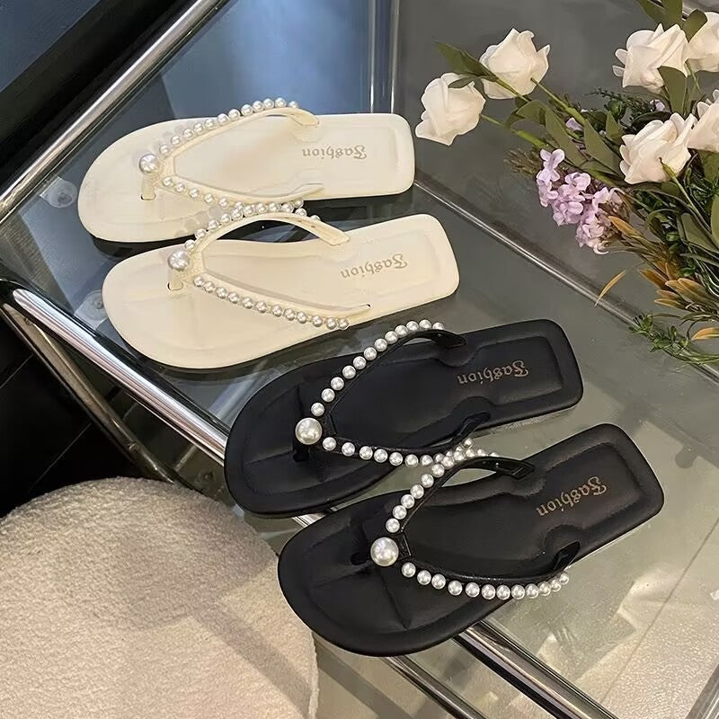 New women's heart-shaped flip-flops - trendy outdoor beach sandals for girls