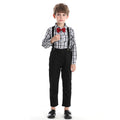 New arrival: wholesale foreign trade children's gentleman's suit - two-piece set. spring/autumn long-sleeved plaid boy's outfit