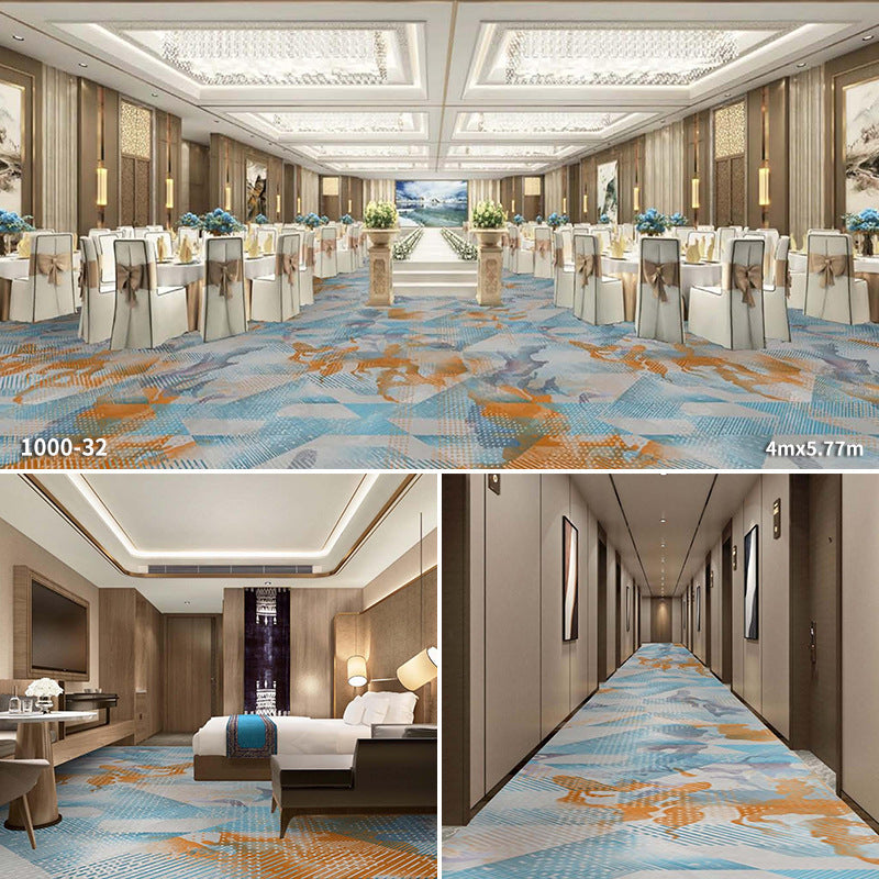 High-end nylon banquet carpet for hotels, stain-resistant and dirt-resistant, suitable for private rooms, conference halls, bedrooms, full coverage, large format, spliced, commercial use