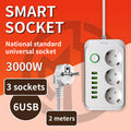 European standard power strip, russian/european power strip, german/korean 16a two-pin european standard home socket, austrian standard