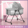 Foldable and portable bassinet crib - newborn bed, cradle, baby rocker, multi-functional splicing bed for big kids