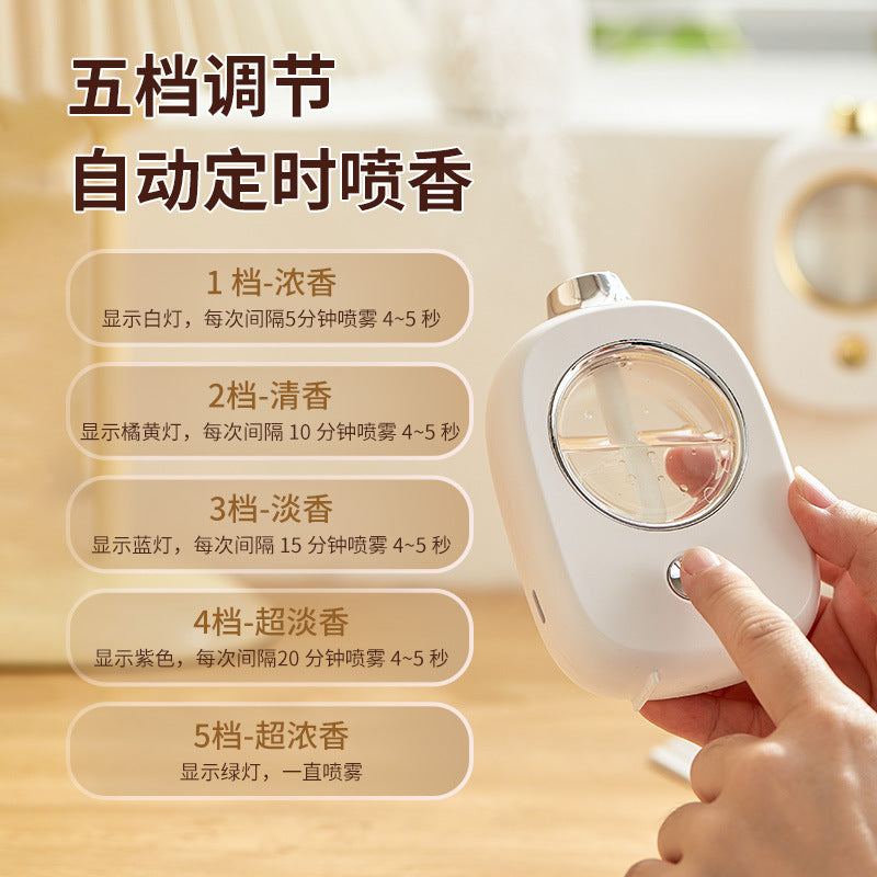 Smart aroma diffuser for home & hotel: automatic essential oil diffuser for bedroom & bathroom - freshening, deodorizing, and scenting machine