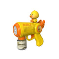 Popular duck bubble gun fully automatic cartoon light leak-free handheld kids electric bubble toy