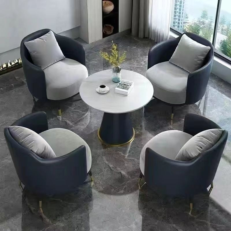 Hotel table and chair combination sales office reception table and chair shopping mall beauty salon casual single sofa coffee table combination