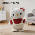 Walking and singing overalls plush toy - soft, huggable, and healing companion doll - a fun and heartwarming gift for girls