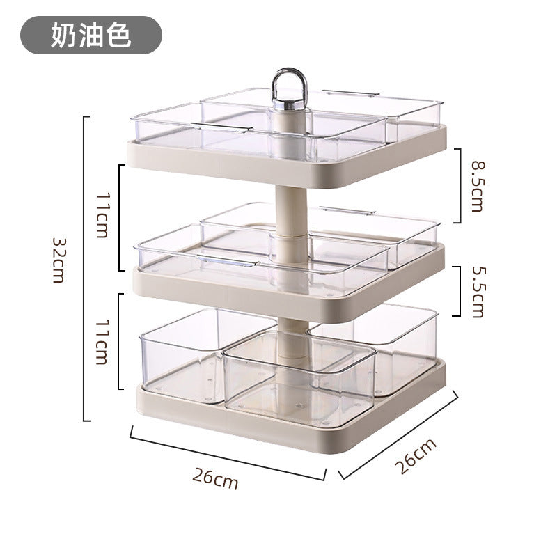 Fruit plate, hot pot plate, dim sum, dried fruit plastic rotating fruit plate, snack box, dessert table, multi-layer divided snacks