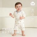 Baby pajamas modal cotton thin style kids' loungewear summer boys' and girls' three-quarter sleeve air conditioning suit two-piece set