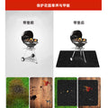 Pvc floor mat outdoor flame retardant grill outdoor double-sided insulation fireplace thickened protective waterproof protective mat