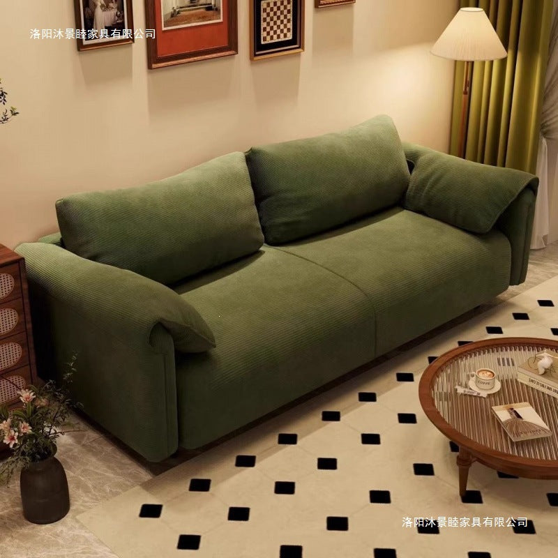 Sofa living room small apartment b&b rental room double three-seater ear lazy straight row fabric sofa new arrival