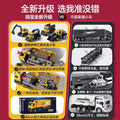 Drop shipping crane deformation engineering vehicle pull back inertia container truck parking lot toy rail car toy kids toy