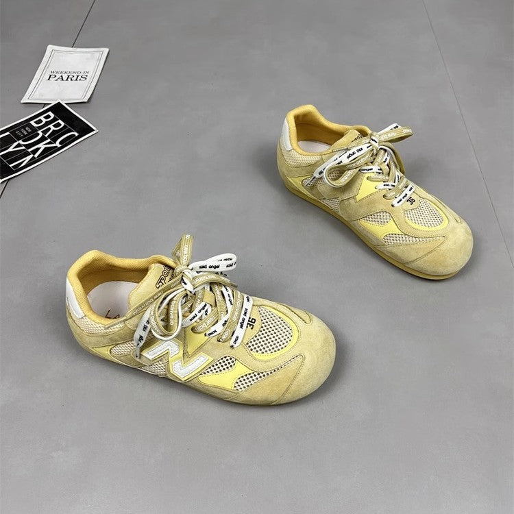 2026 summer new arrivalretro agan shoes women's casual sports shoes easiest for match sports soft bottom heightened german training shoes