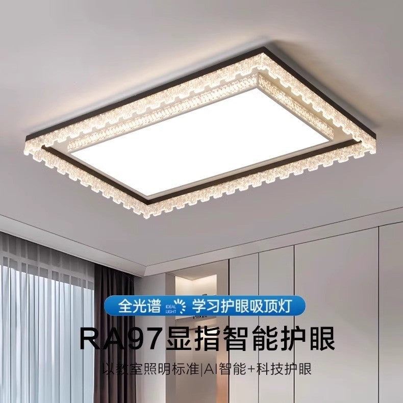 Living room light Italian minimalist atmosphere 2025 new headlight light luxury led ceiling light whole house lighting hall main light