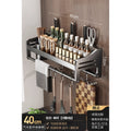 Chopstick storage box kitchen cage wall hanging seasoning punch-free knife holder for home spoon drain chopstick basket barrel storage rack