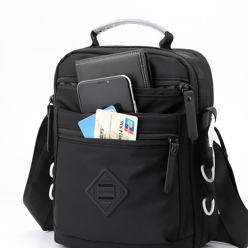 New fashionable men's bag personalized business bag unisex but stirring trend oblique span bag small square bag