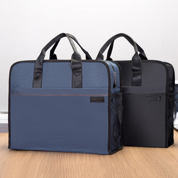 Yiyunchen briefcase custom large-capacity briefcase government meeting bag handbag file bag with water cup level