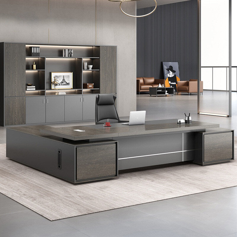 Saint li single elegant boss desk and chair combination casual modern executive desk president table office manager table