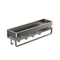 Bathroom storage rack, punch-free wall-mounted multifunctional washbasin wall space aluminum storage rack handy gadget rack