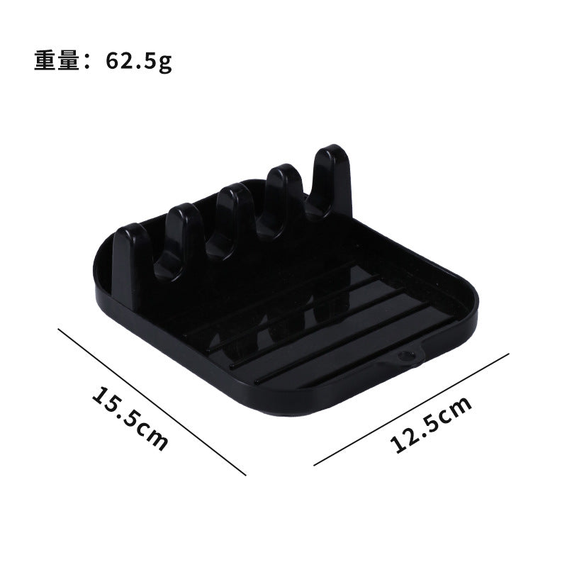 kitchen drain multi-purpose pot lid rack kitchen utensil storage rack ppbottom base for chopsticks shovel spoon rack for home wholesale