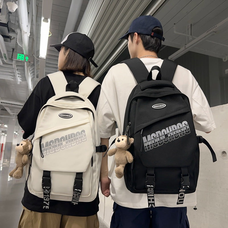 Spring and summer large-capacity junior high school students backpack schoolbag travel computer backpack business leisure commuter backpack