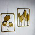 No-drill iron art wall decor - modern minimalist entryway, living room accent wall hanging - nordic metal decor