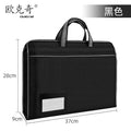 Waterproof business document briefcase canvas portfolio men's handbag file bag card holder conference material bag
