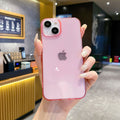 Large hole and high transparency suitable for apple 16promax colorful transparent mobile phone case iphone14 anti-fall tpu protective cover