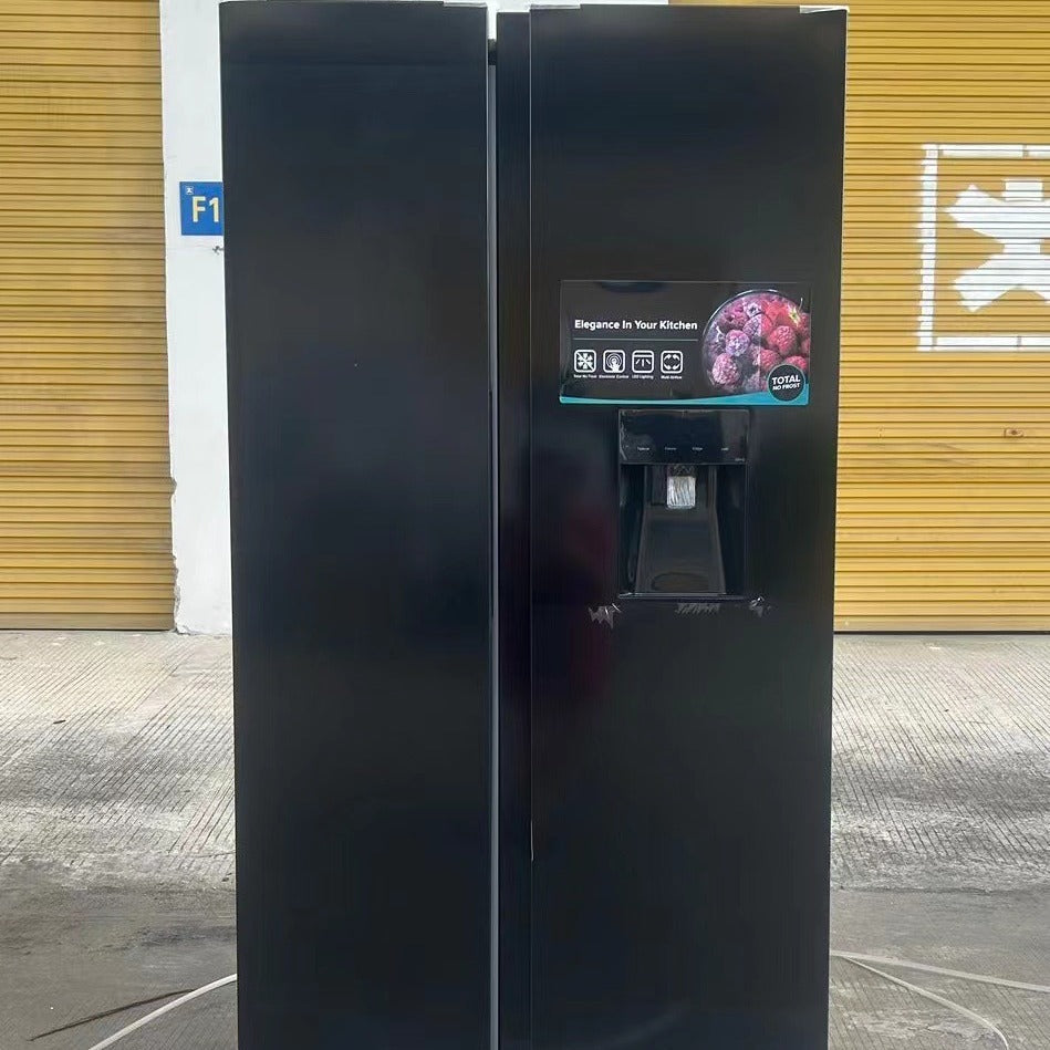 Export-grade side-by-side refrigerator with beverage dispenser, large capacity air-cooled frost-free side-by-side, home refrigerator