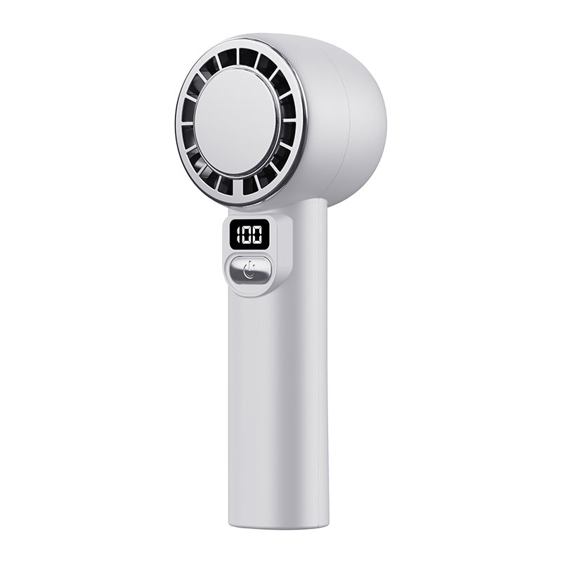 New high-speed handheld fan usb mini 100-speed stepless speed adjustment digital display outdoor silent mini small fan
