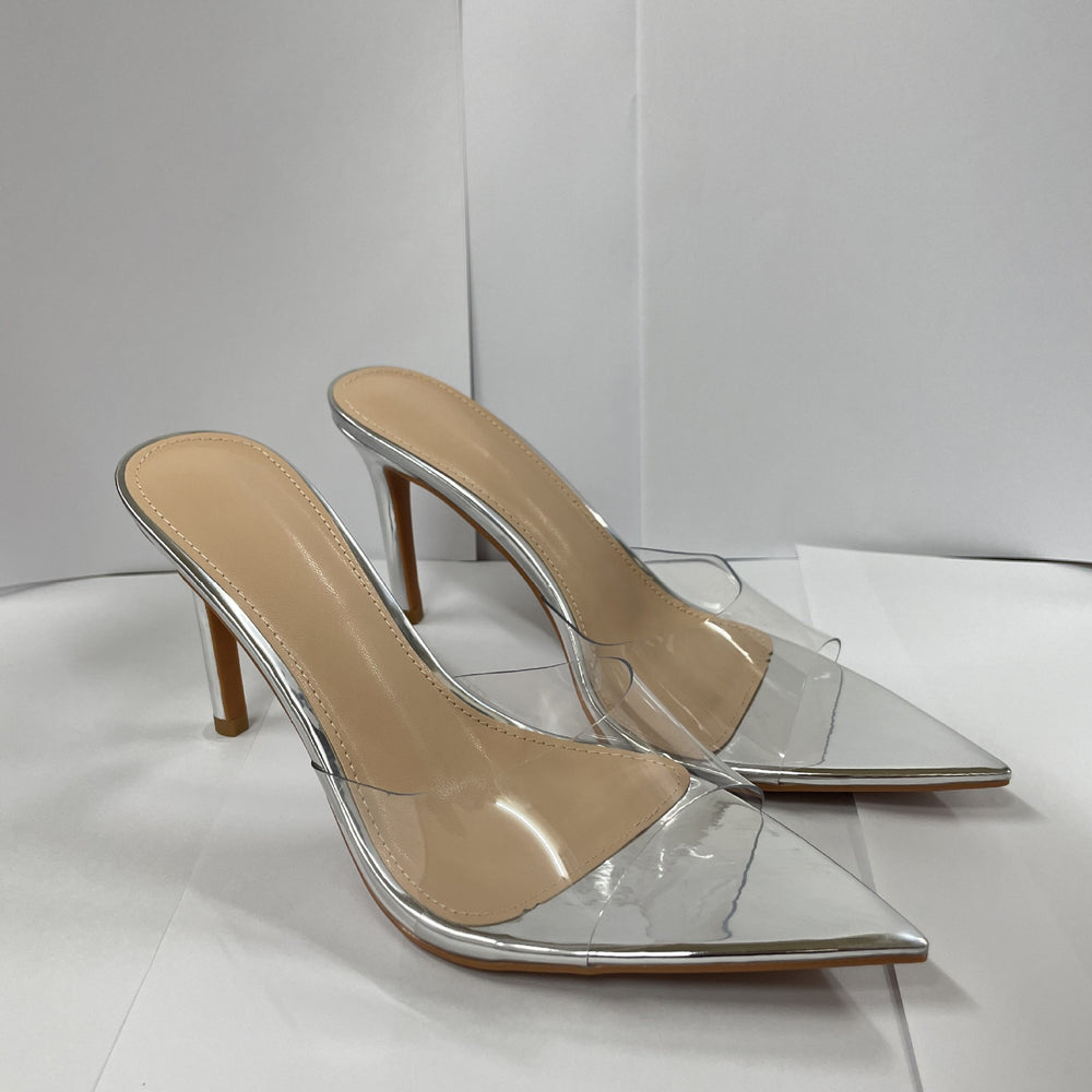 Pointed-toe stiletto heeled clear tpu sandals for women, 2026 summer new arrivals, fashionable and versatile high heels for outdoor wear, trending online