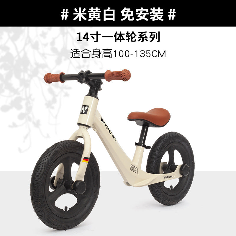 New children's magnesium alloy balance car without pedals 1-6 years old baby balance yo-yo car two-wheel coasting walker