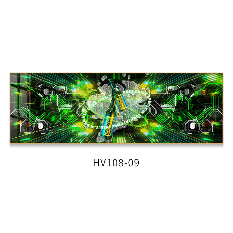 KTV box decoration painting hanging painting club room bar nightclub LED with light luminous lighting background wall mural