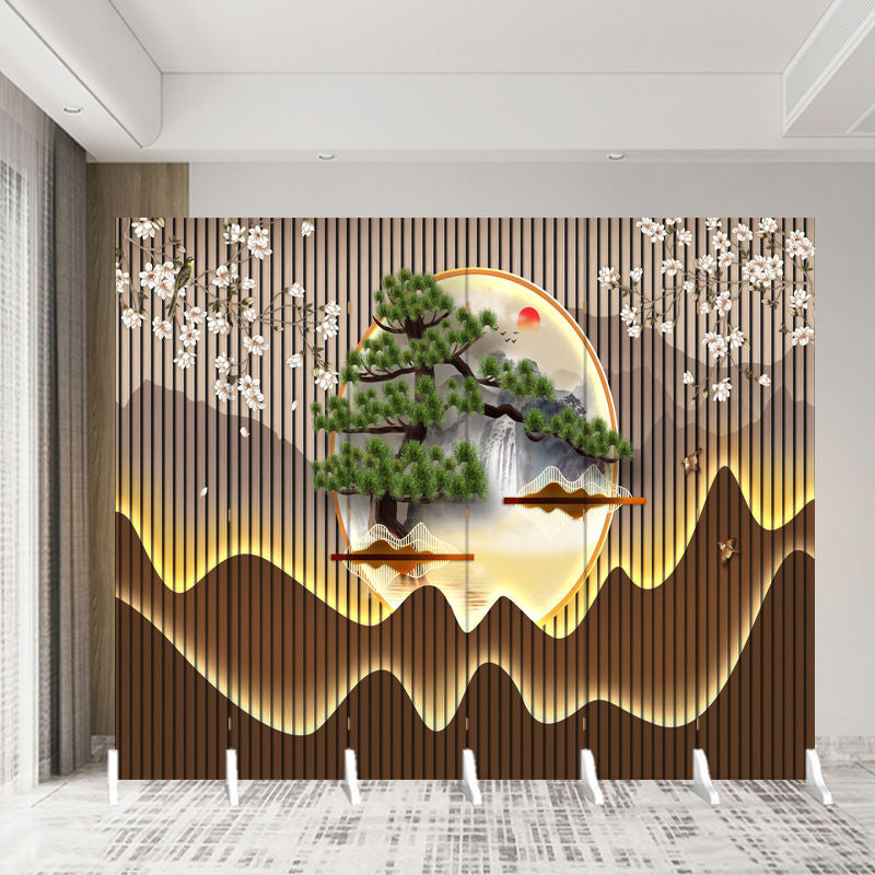 New chinoiserie screen partition office living room restaurant hotel tea room blocking simple modern foldablemovable folding screen