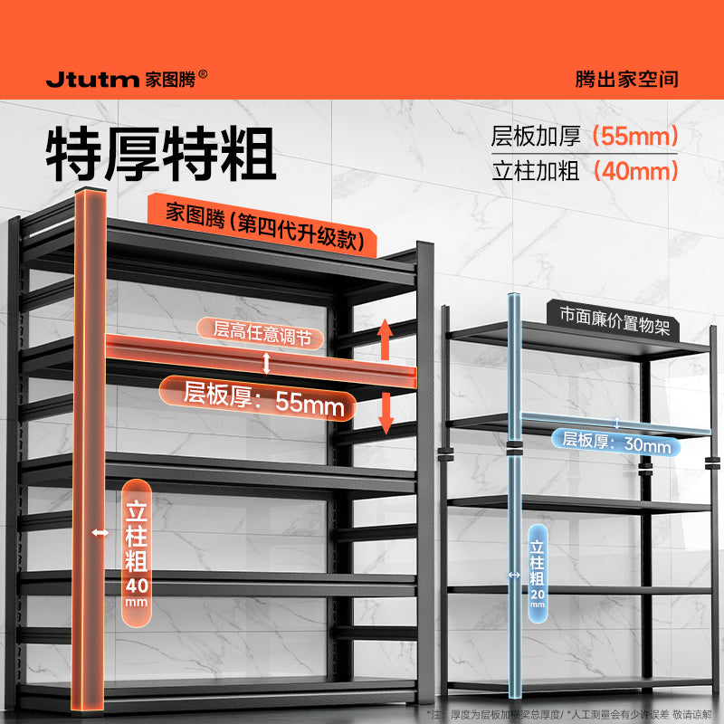 Multi-tier floor storage rack, steel bookshelf for home, living room, bedroom, kids' picture book organizer, simple iron art bookcase